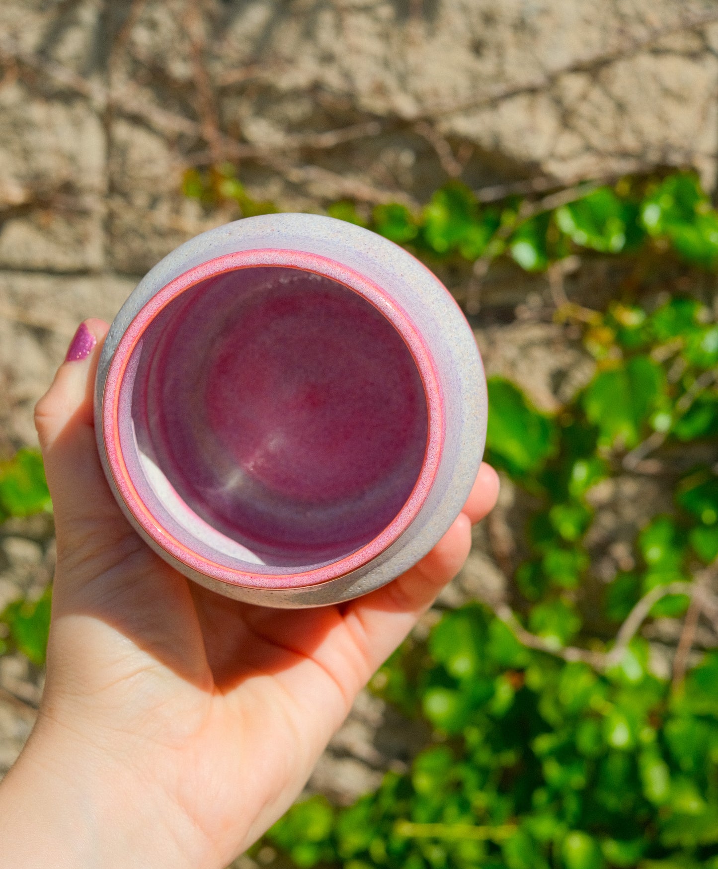 Pink Sunset Bubble Cup 10 oz