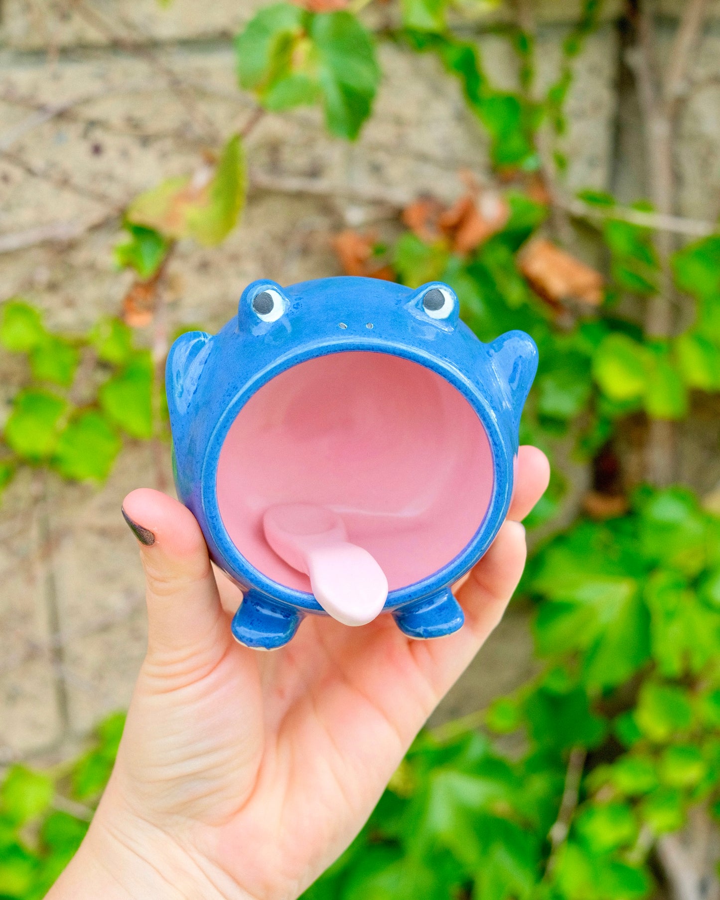 Froggy Salt Cellar -  Blue