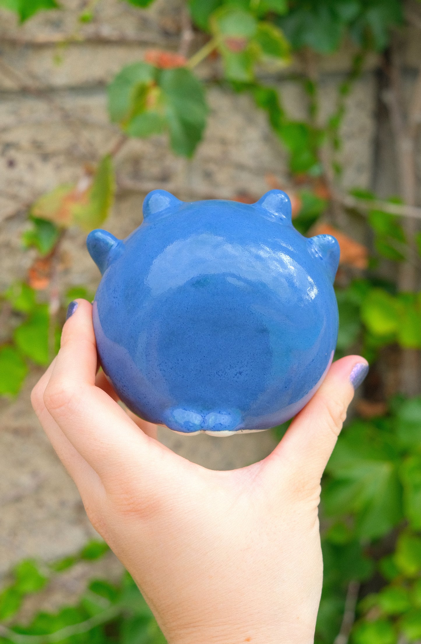 Froggy Salt Cellar -  Blue