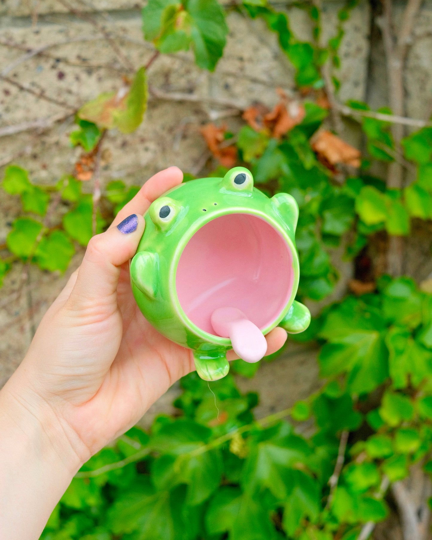 Froggy Salt Cellar - Bright Green