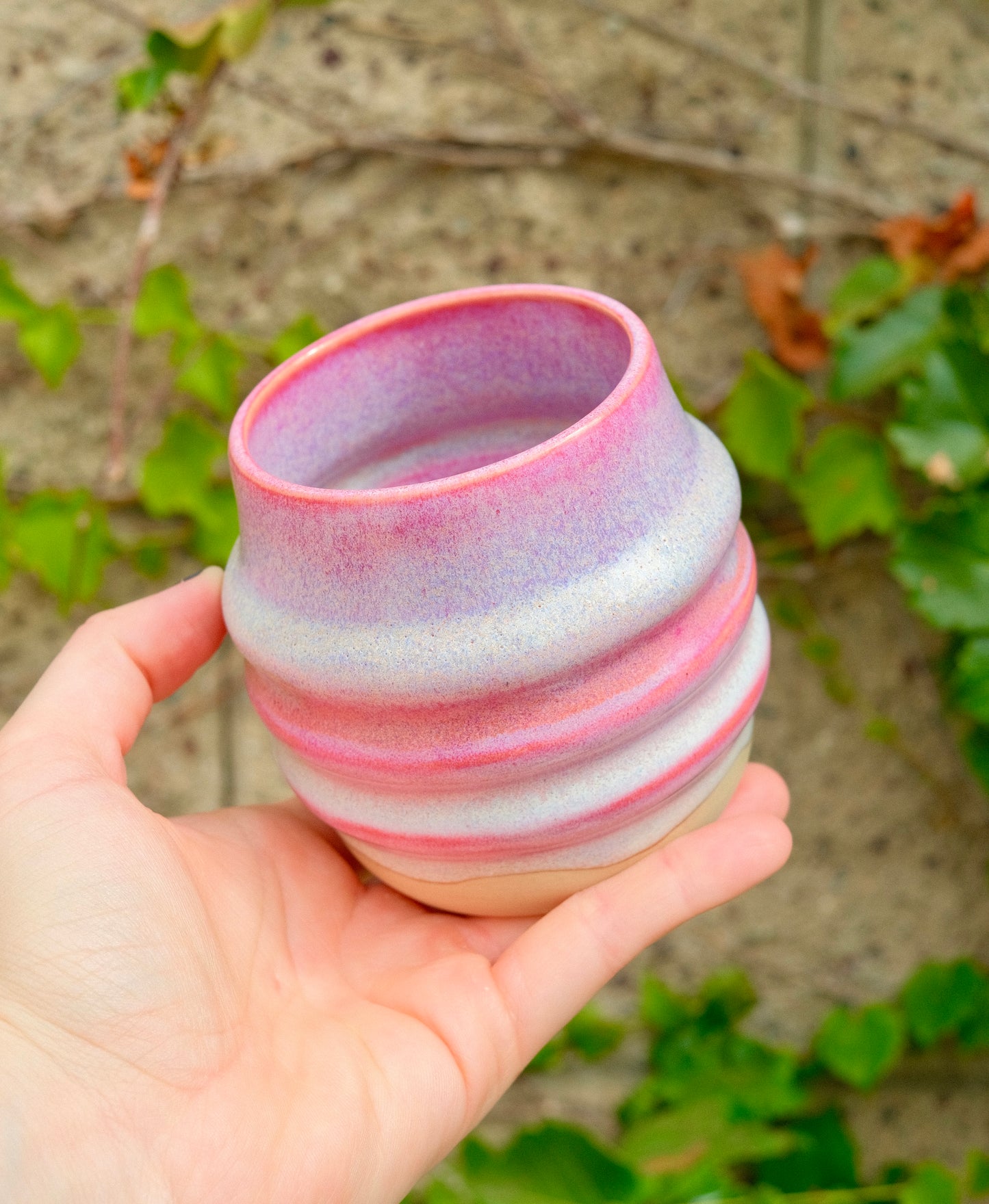 Pink Sunset Bubble Cup 10 oz